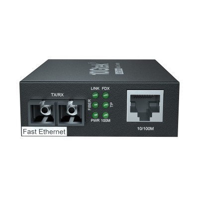 100M Media Converter bulit in SC Fiber