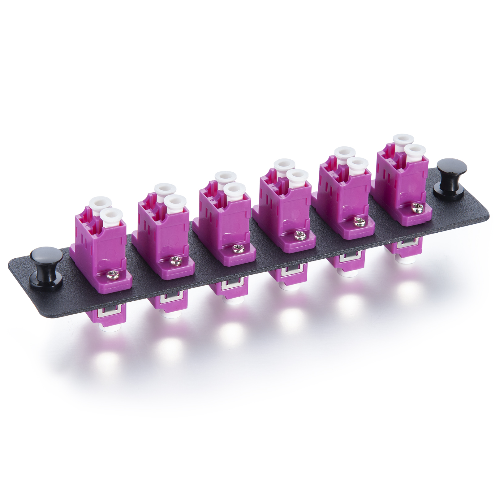 12 Fibers LC Duplex UPC MMF OM4 -50-125-m- Fiber Patch Panel