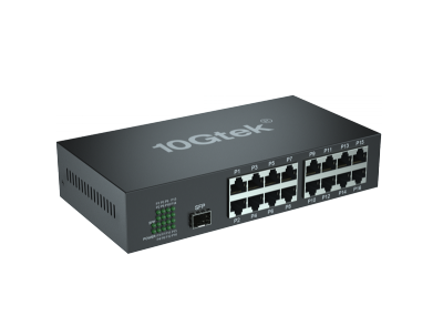17-Port Fast Ethernet Switch- with 1 SFP slots -1000M- Unmanaged- without Transceiver