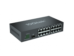 17-Port Fast Ethernet Switch, with 1 SFP slots (1000M), Unmanaged, without Transceiver
