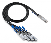 200G QSFP56 to 4x SFP56 50GBASE-CR, Passive Copper Cable 3m(10ft)for Mikrotik