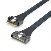 SlimSAS SFF-8654 to MCIO SFF-TA-1016 8i Cable, Mini Cool Edge IO, Straight, PCIe4.0, 85-ohm, 0.75-m(2.46ft)