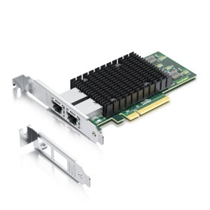 10G Network Card(NIC), Dual RJ-45 Port, X8 Lane, X540-T2 Chip, Compare to Intel X540
