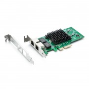 1G Network Card(NIC), Dual RJ-45 Port, X4 Lane, Intel 82576 Chip, Compare to E1G42ET
