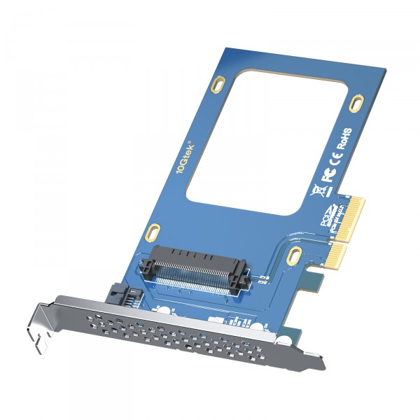 SFF-8639 to PCIe NVMe SSD Adapter Card, PCIe X4 Expansion Card for NVMe SSD or SATA SSD