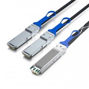 Twin-port OSFP 2x200G-to-two 200G QSFP56 1:2 Splitter Direct-attach Copper cable, Passive for