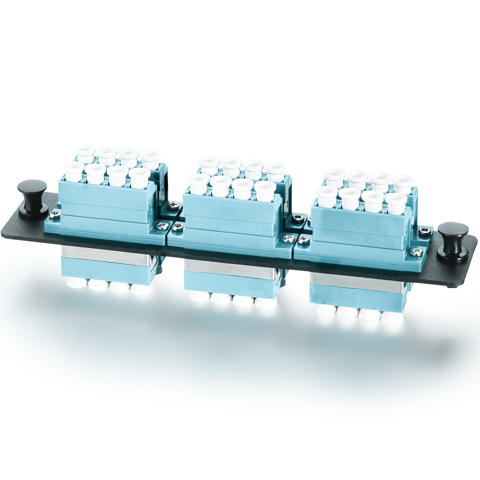 24 Fibers LC Quad UPC MMF OM3 -50-125-m- Fiber Patch Panel