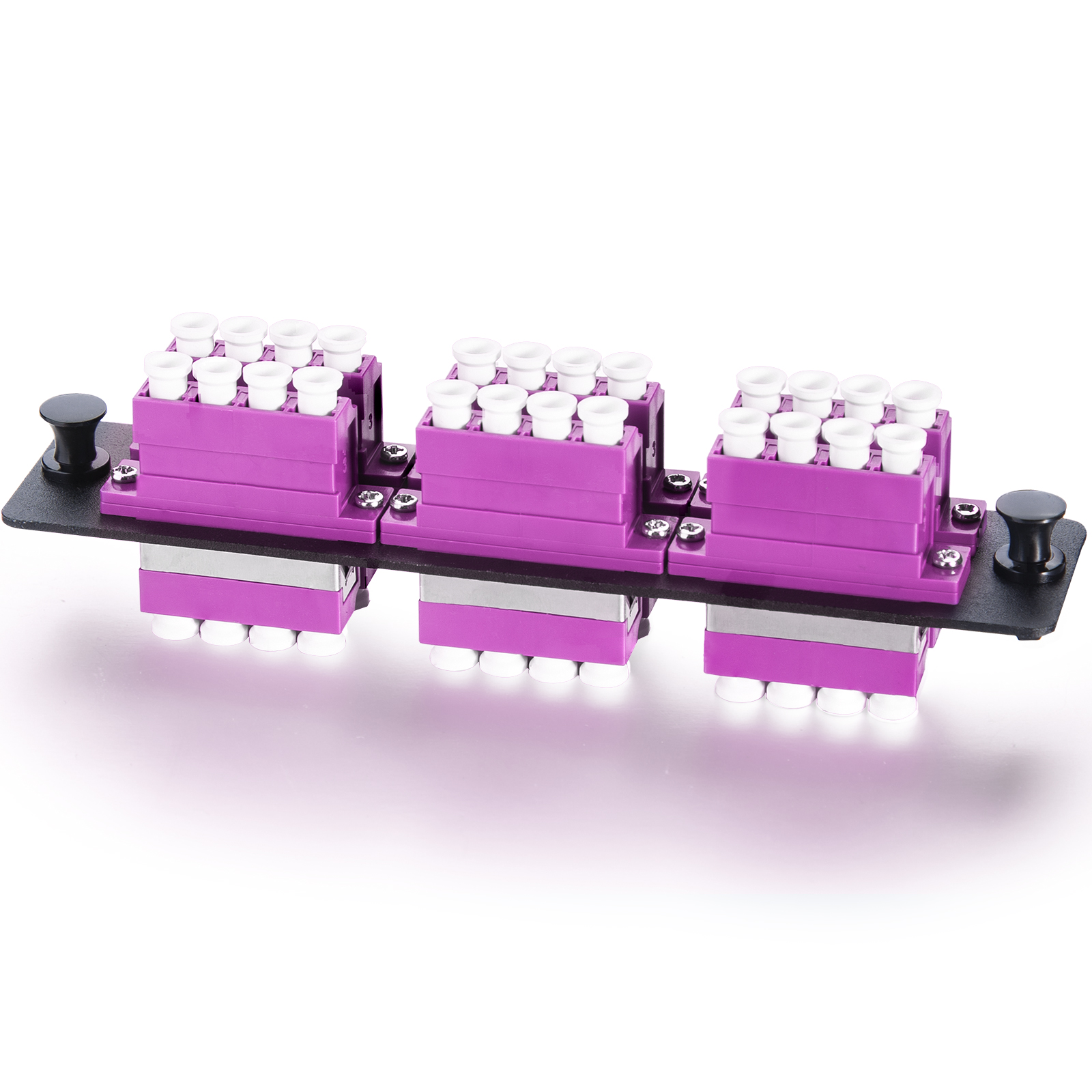 24 Fibers LC Quad UPC MMF- OM4 -50-125-m- Fiber Patch Panel