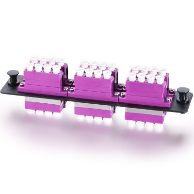 24 Fibers LC Quad UPC MMF- OM4 -50-125-m- Fiber Patch Panel