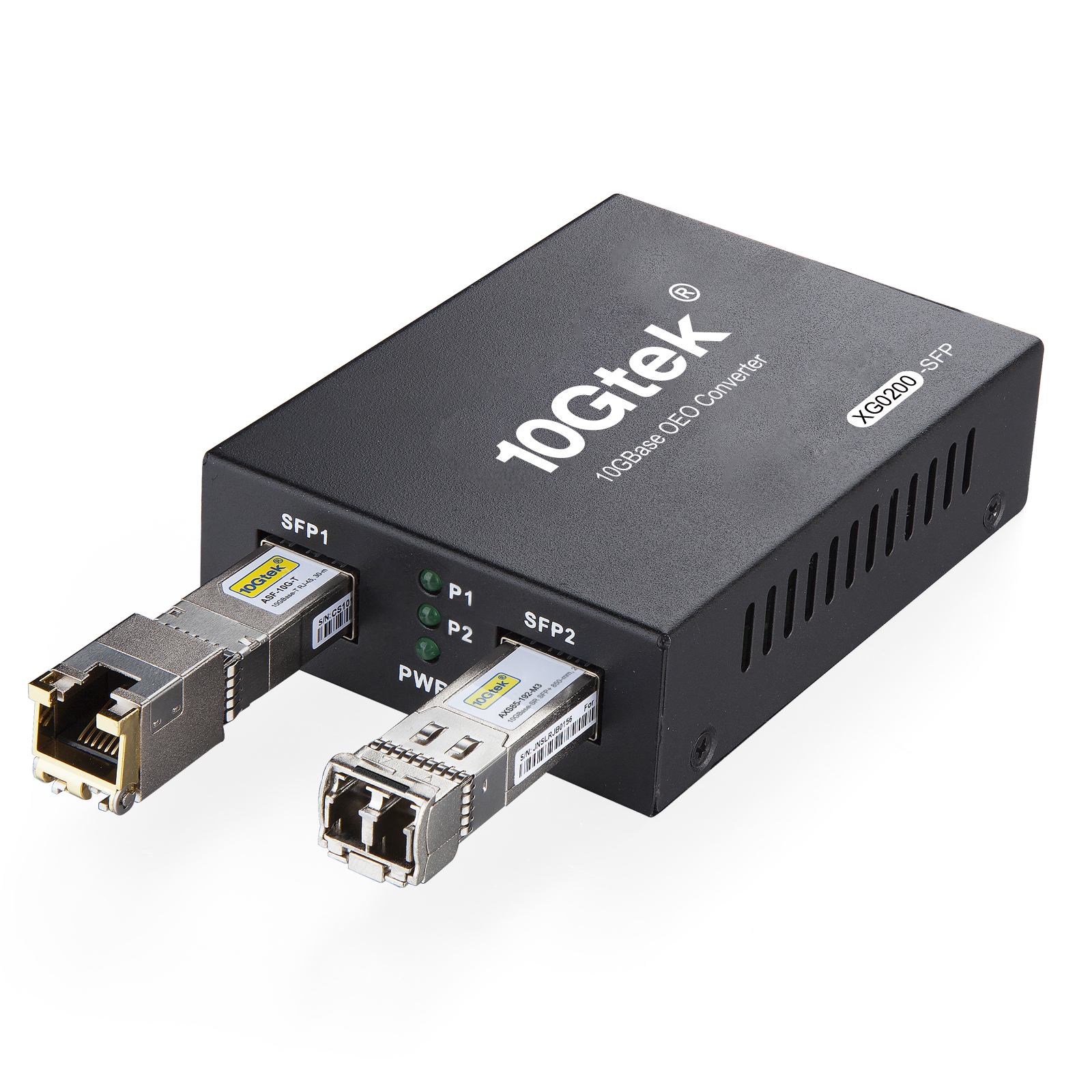 10G SFP+ slots Repeater, SFP+ to SFP+ Media Converter, Kit #34
