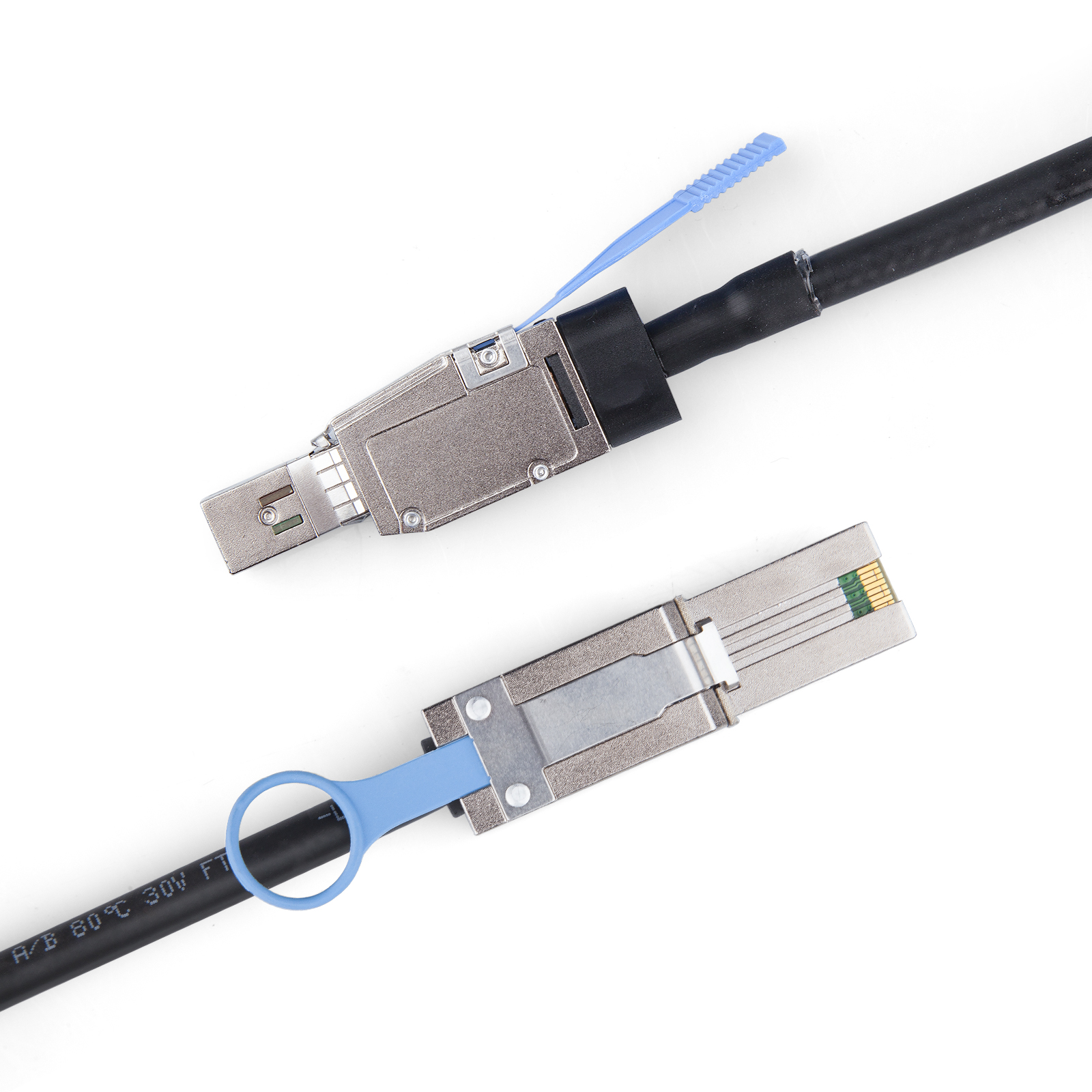 0.5m(1.6ft) 6G SFF-8644 to SFF-8088 Twinax Copper Passive Hybrid