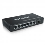 8 Port Fast Ethernet Desktop Fiber Switch, with SFP slot