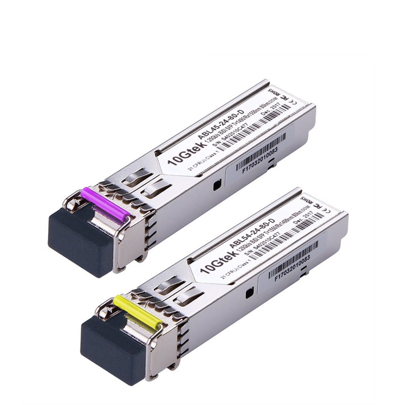 A Pair of 1-25G SFP BiDi Transceivers- up to 80 km