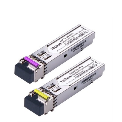 A Pair of 1-25G SFP BiDi Transceivers- up to 80 km