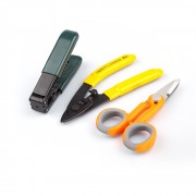 Fiber Stripping Pliers- Leather Wire Stripper and Kevlar Scissor