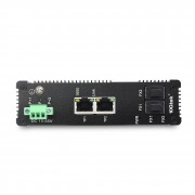 Industrial 2 RJ45 ports - 2 SFP Slot Media Converter IP40 4 ports Gigabit Ethernet Fiber Switch