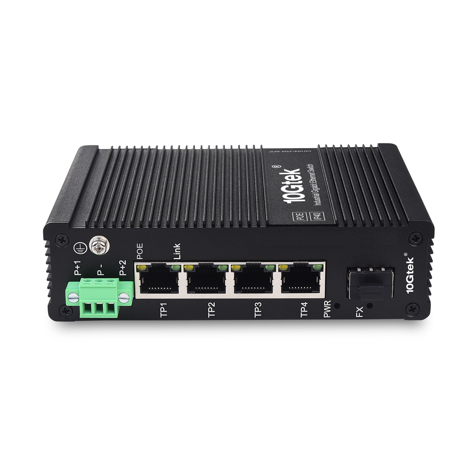 Industrial 4 RJ45 ports - 1 SFP slot Media Converter