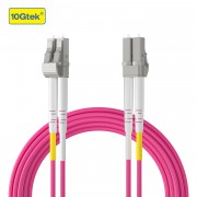 LC to LC UPC Duplex MMF, OM4 (50/125μm) LSZH Fiber Optic Patch Cable