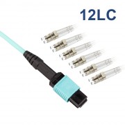 MPO to 12x LC Multimode OM4 50-125-m Optical Patch Cord