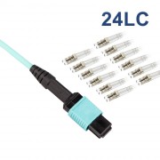 MPO to 24x LC Multimode OM3 50-125-m Optical Patch Cord