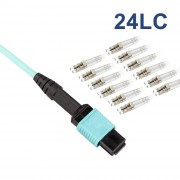 MPO to 24x LC Multimode OM4 50-125-m Optical Patch Cord