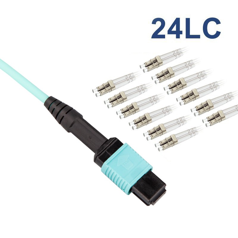 MPO to 24x LC Multimode OM4 50-125-m Optical Patch Cord
