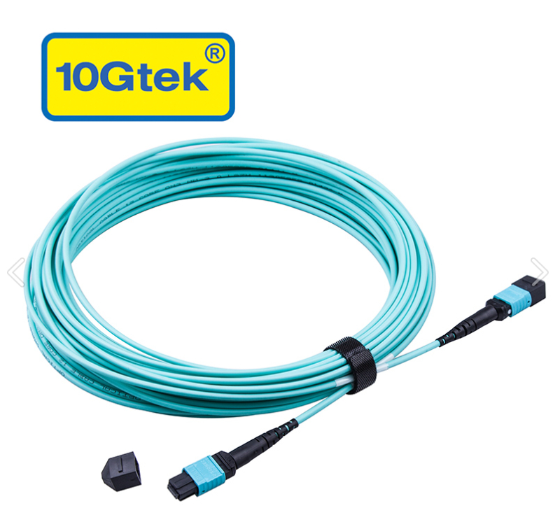 MTP to MTP, 12-core MMF, OM4 (50/125μm) LSZH Fiber Optic Patch Cable