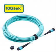 MTP to MTP, 12-core MMF, OM4 (50/125μm) LSZH Fiber Optic Patch Cable
