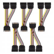 SATA Male to 2 Female Power Extension Cable