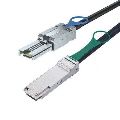 SFF-8088 to QSFP- Hybrid SAS Cable- 0-5-7 meters -SAS Cables-