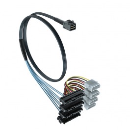 CableDeconn Sff-8643 Interno Mini SAS HD To (4) Connettori Con - Foto 3