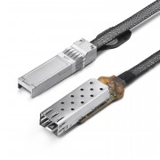 SFP28  to SFP28 cage with flat cable in nylon jacket