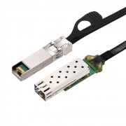SFP+ to SFP+ cage, with 3M flat cable in nylon jacket, 20cm and 55cm  length   Compatible for OEM code 20cm