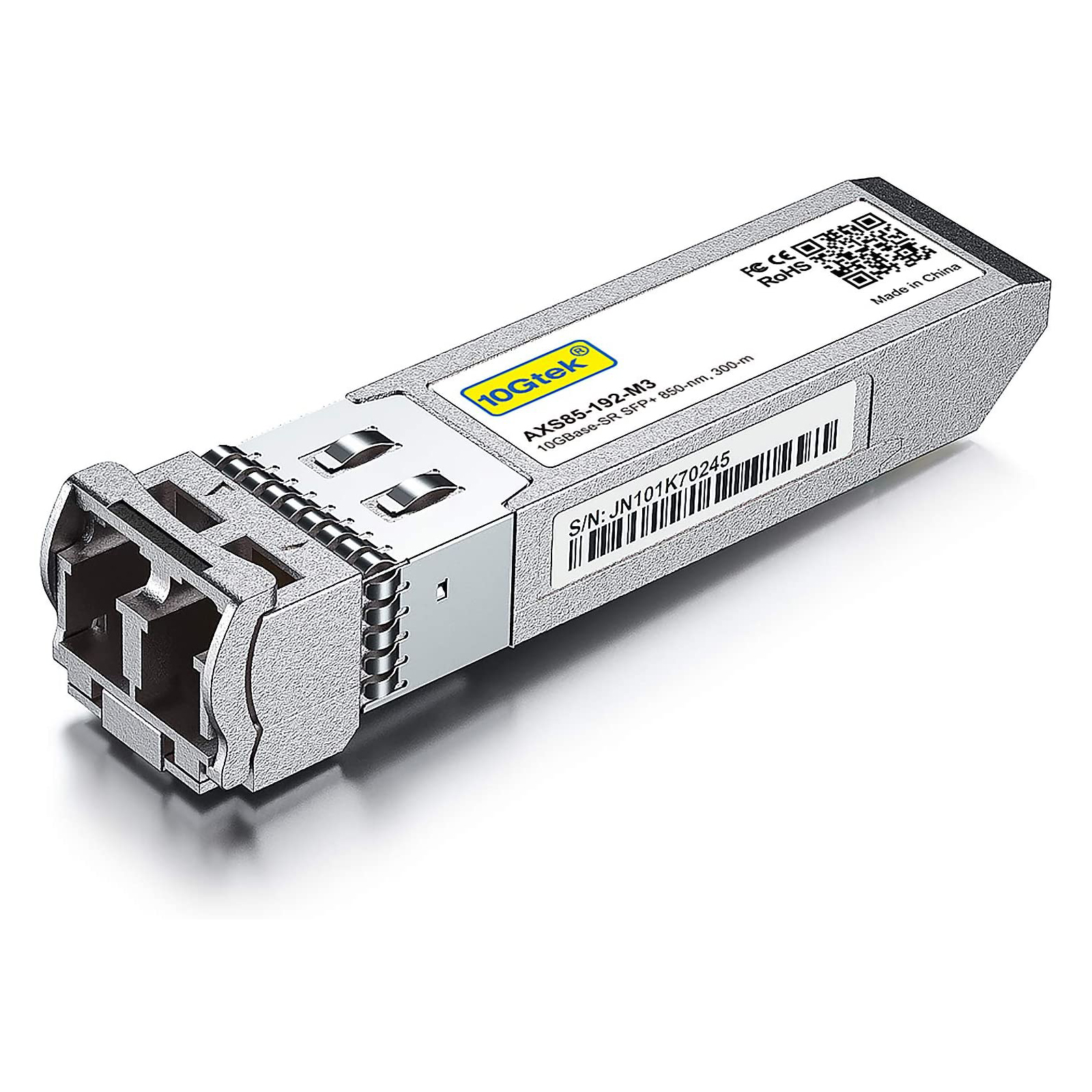 10GBase-SR 10G SFP+ 850nm DOM 300m Dual LC MMF Transceiver, Alcatel-lucent  Compatible Module